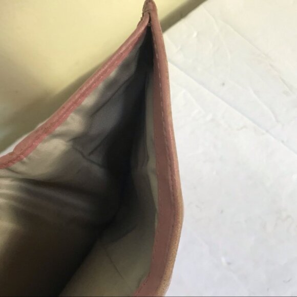 COACH Soho Compact Bi Fold Leather Wallet Card Case Coin Zipper Bag Clutch Pink - Picture 12 of 16